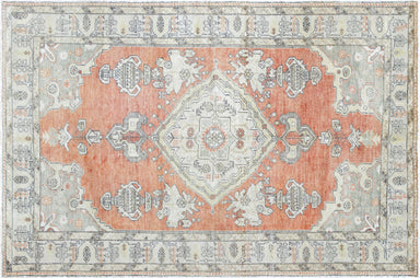 Vintage Turkish Oushak Rug - 4'5" x 6'6"