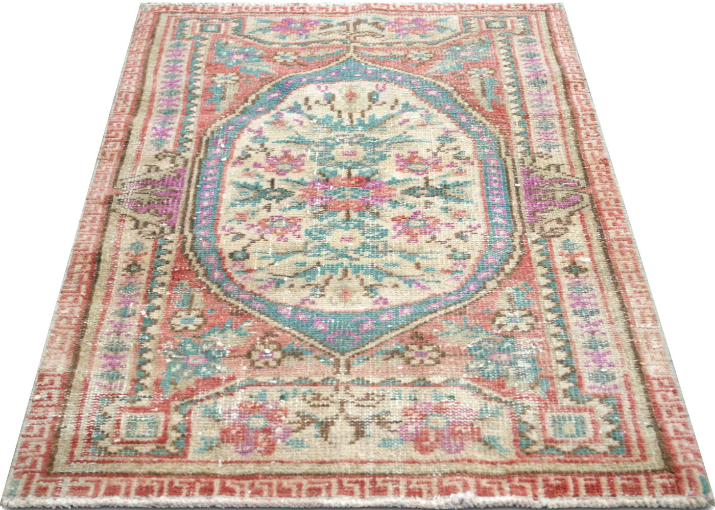 Vintage Turkish Oushak Rug - 2'8" x 4'1"