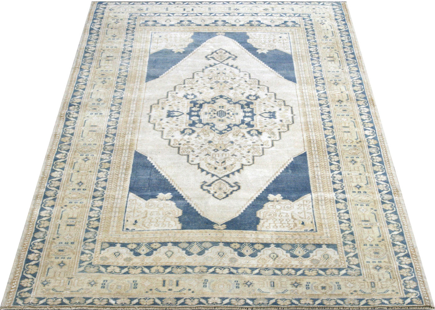 Vintage Turkish Oushak Rug - 4' x 6'8"