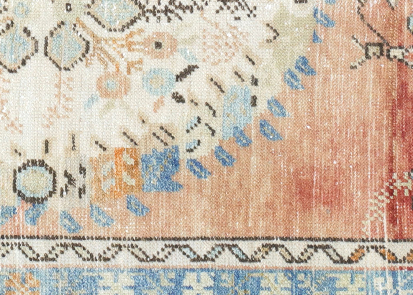 Vintage Turkish Oushak Rug - 3'3" x 5'7"