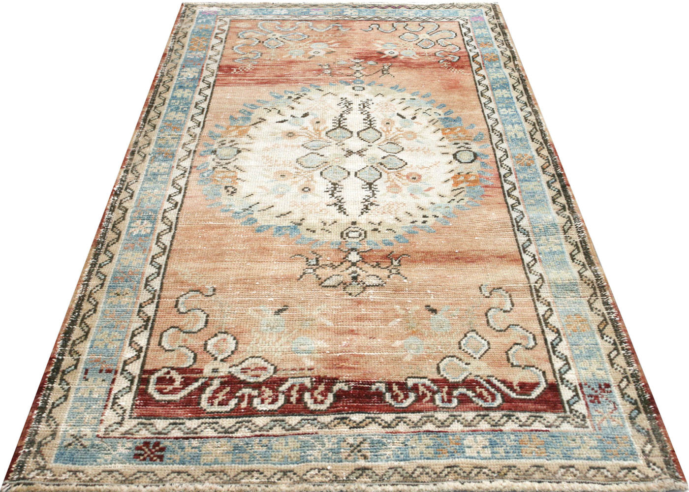 Vintage Turkish Oushak Rug - 3'3" x 5'7"