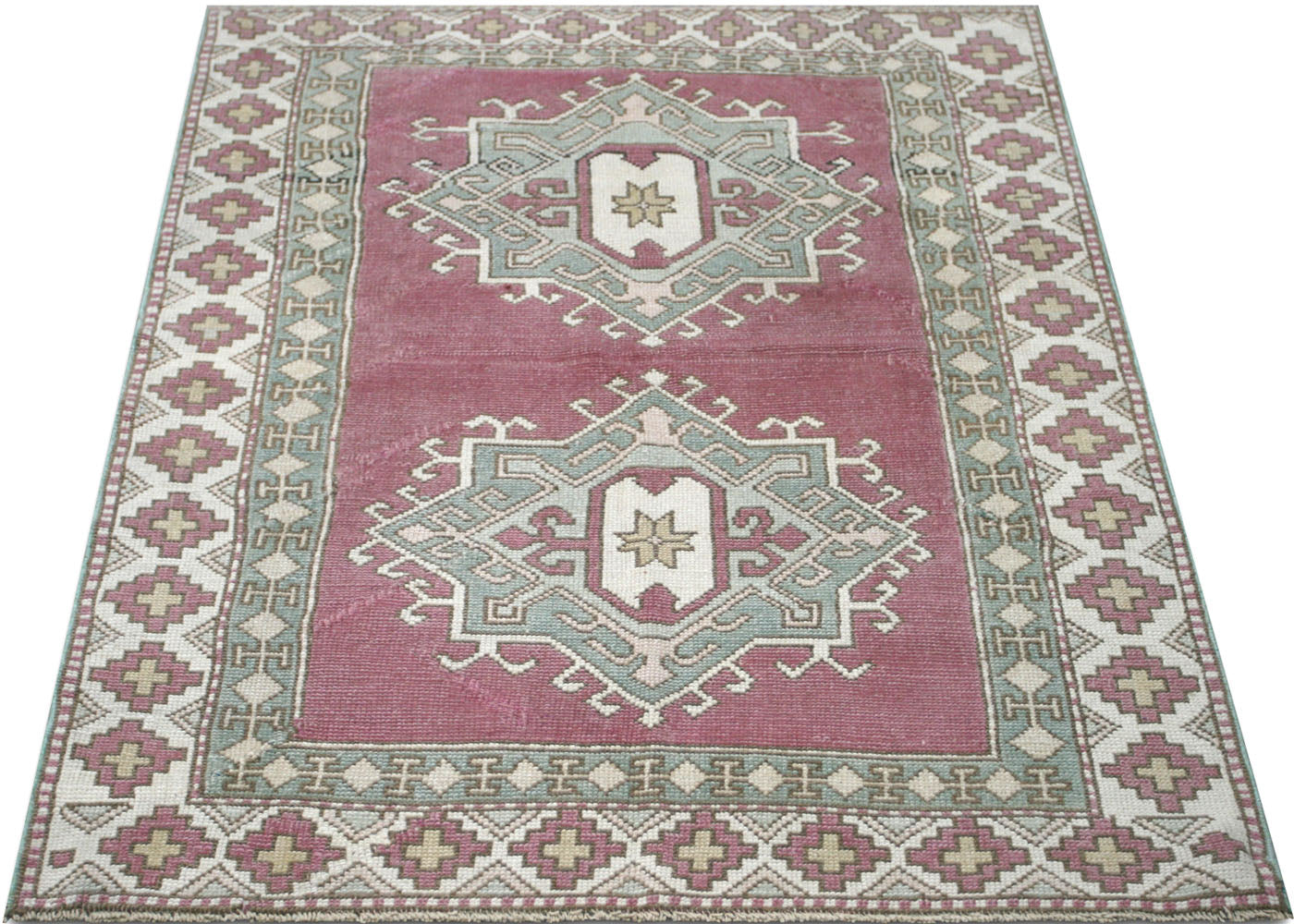 Vintage Turkish Oushak Rug - 3'10" x 5'7"