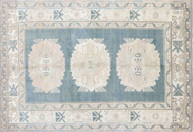 Vintage Turkish Oushak Carpet - 4'6" X 6'10"