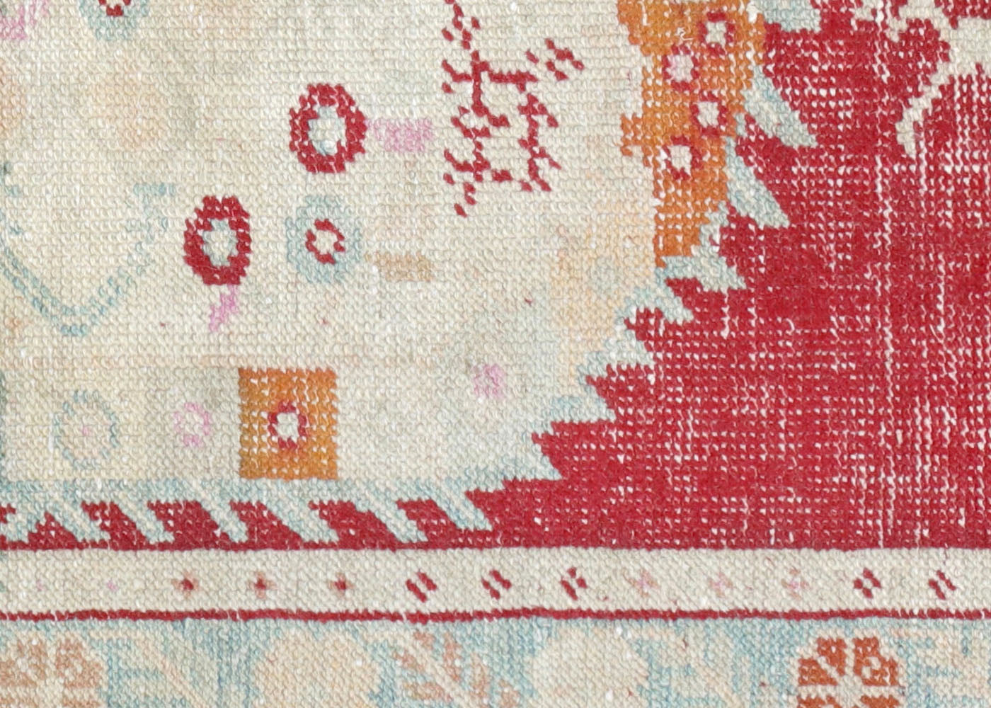Vintage Turkish Oushak Rug - 2'11" x 6'2"