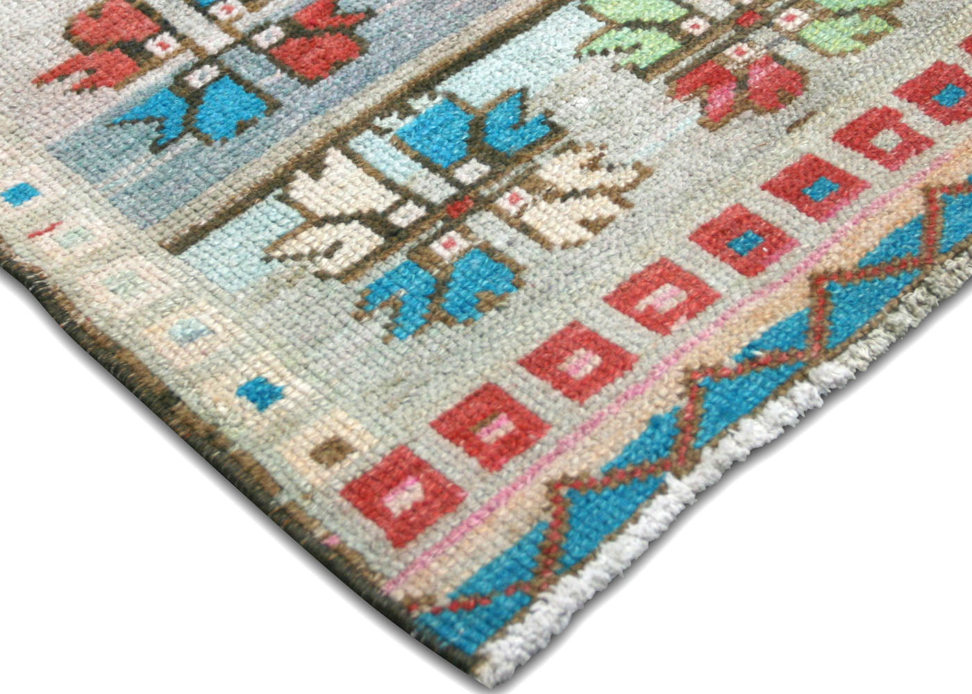 Vintage Turkish Oushak Rug - 4'10" x 8'10"