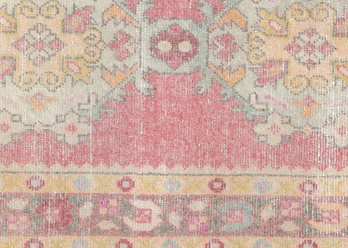 Vintage Turkish Oushak Runner - 3' x 9'3"