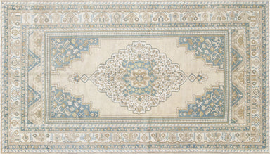 Vintage Turkish Oushak Rug - 5'2" x 9'1"