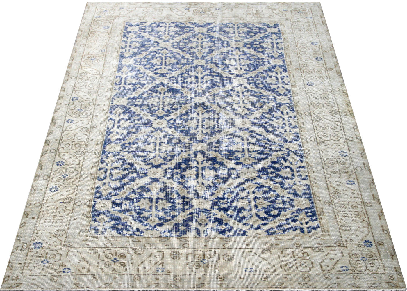 Vintage Turkish Oushak Rug - 5'2" x 8'4"