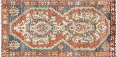 Vintage Turkish Oushak Yastic - 1'7" x 3'1"