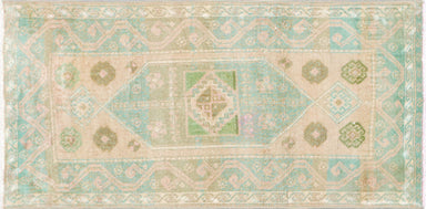 Vintage Turkish Oushak Yastic - 1'7" x 3'4"