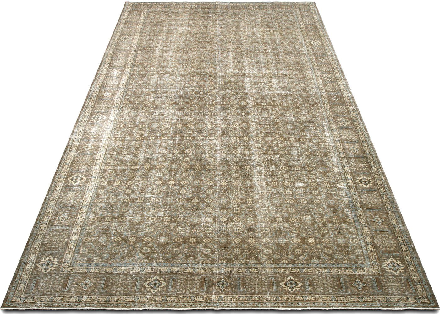 Antique Persian Tabriz Rug - 8'1" x 15'4"