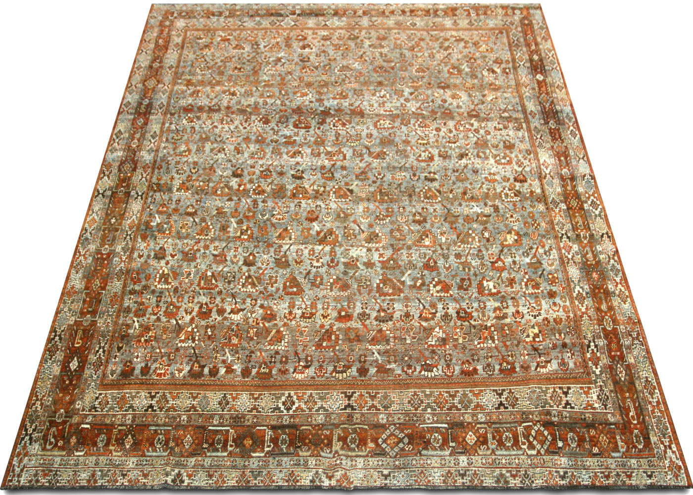 Antique Persian Shiraz Rug - 8'1" x 11'9"