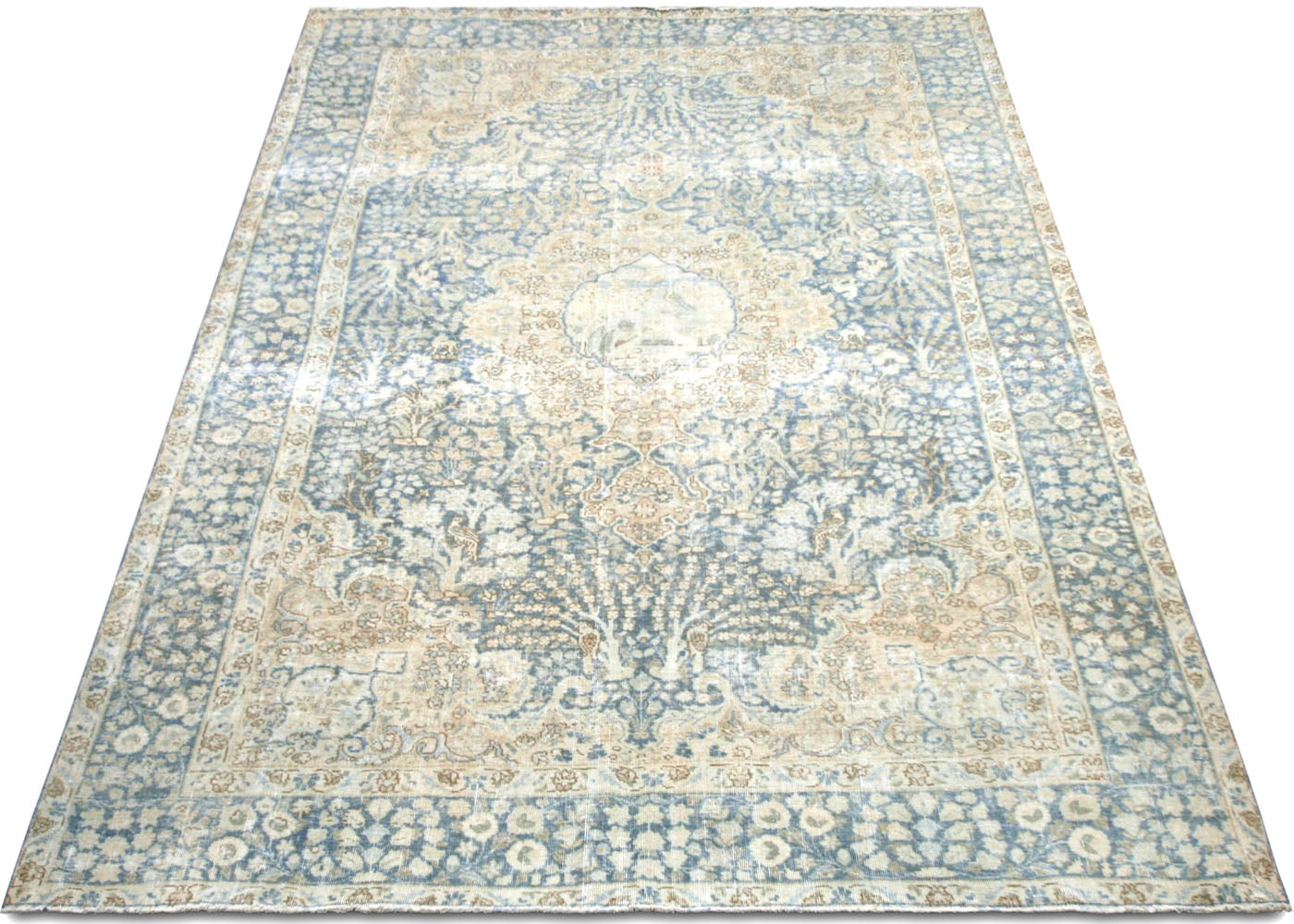 Vintage Persian Tabriz Rug - 6'5" x 9'7"