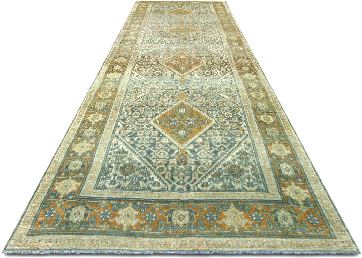 Antique Persian Melayer Runner - 3'6" x 12'9"