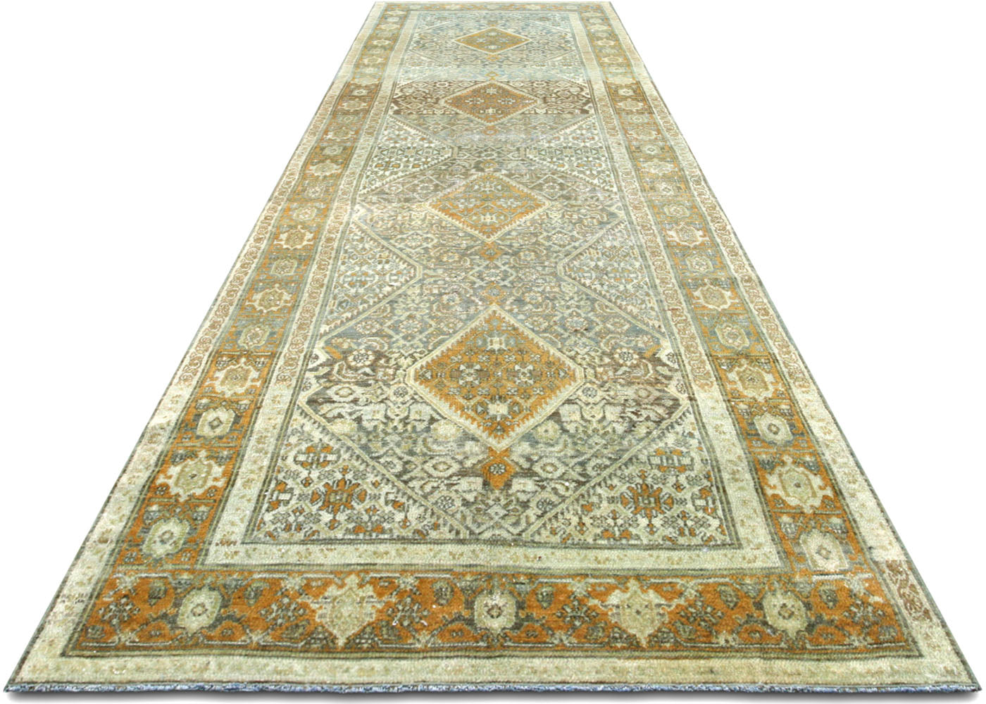 Antique Persian Melayer Runner - 3'6" x 12'9"