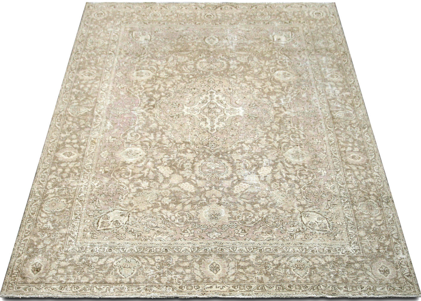 Vintage Persian Tabriz Rug - 7'10" x 10'9"