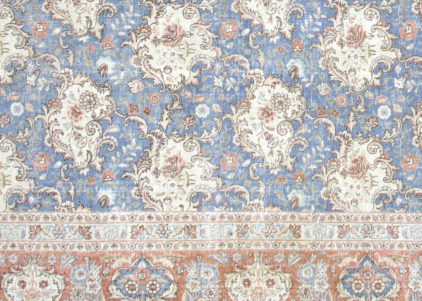 Semi Antique Persian Tabriz Rug - 12'8" x 18'1"