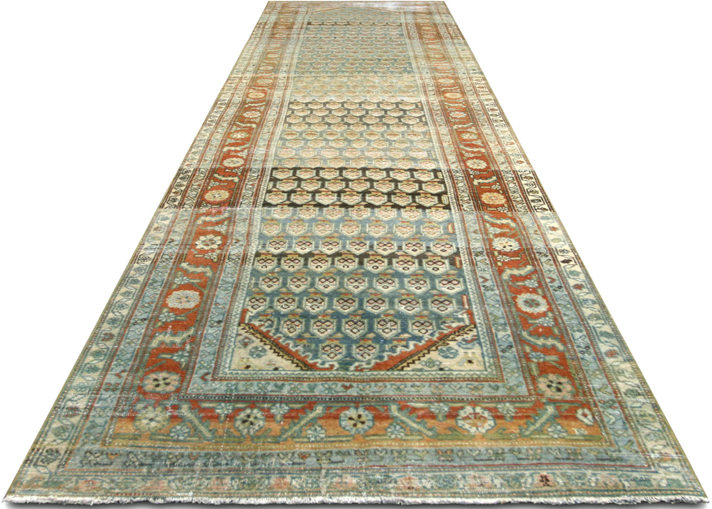 Antique Persian Melayer Runner - 3'5" x 15'10"