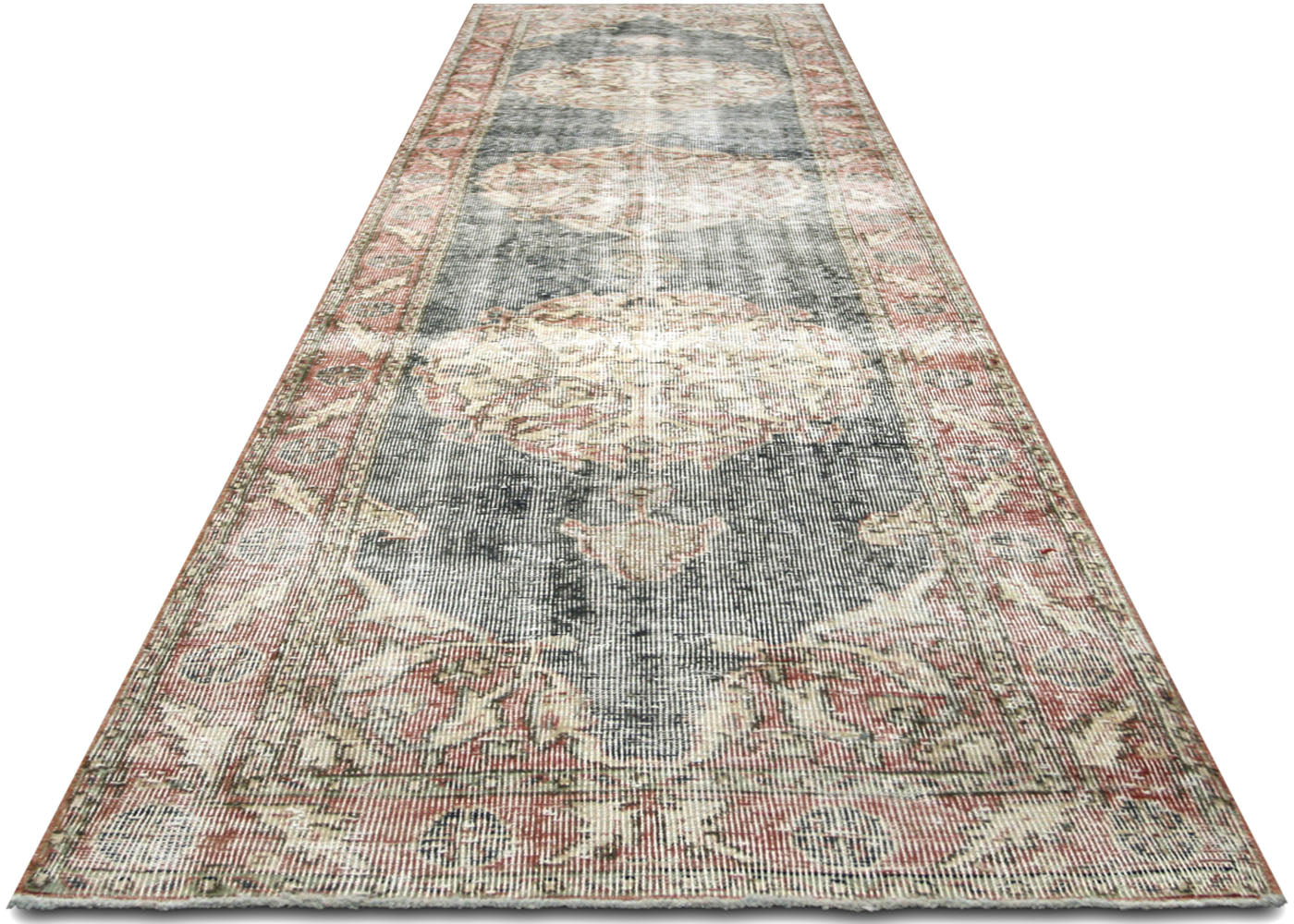 Vintage Turkish Oushak Runner - 2'10" x 11'