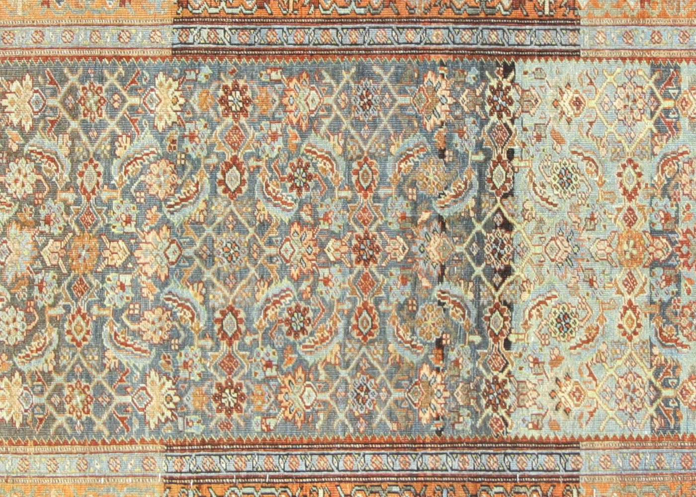 Antique Persian Bidjar Runner - 3'9" x 15'