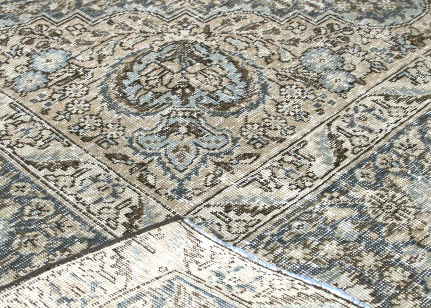 Vintage Persian Tabriz Rug - 7'6" x 10'10"