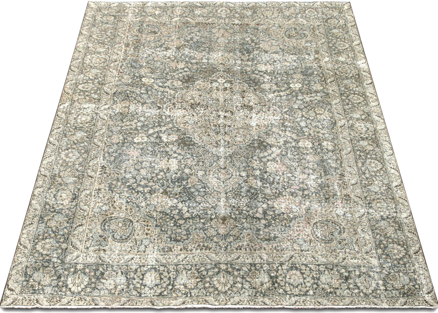 Vintage Persian Tabriz Rug - 7'6" x 10'10"