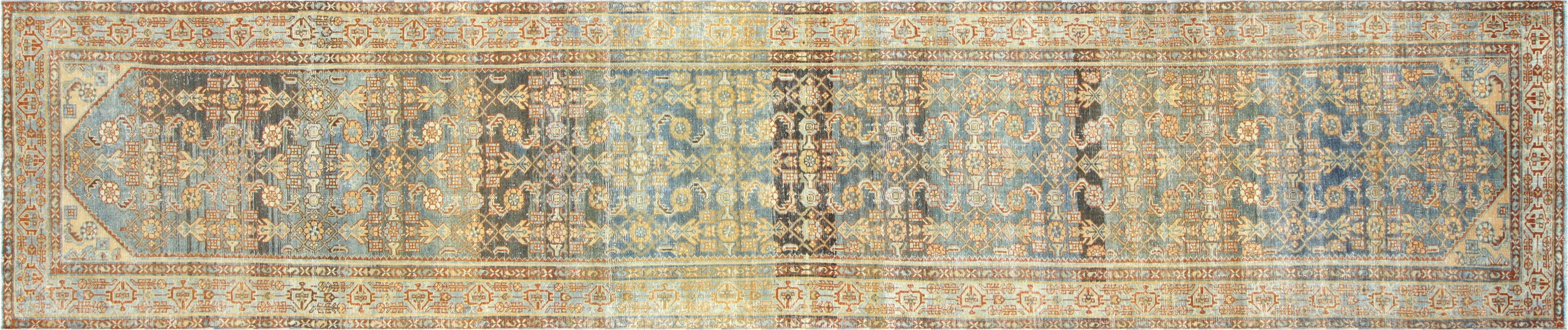 Antique Persian Melayer Runner - 3'3" x 15'11"