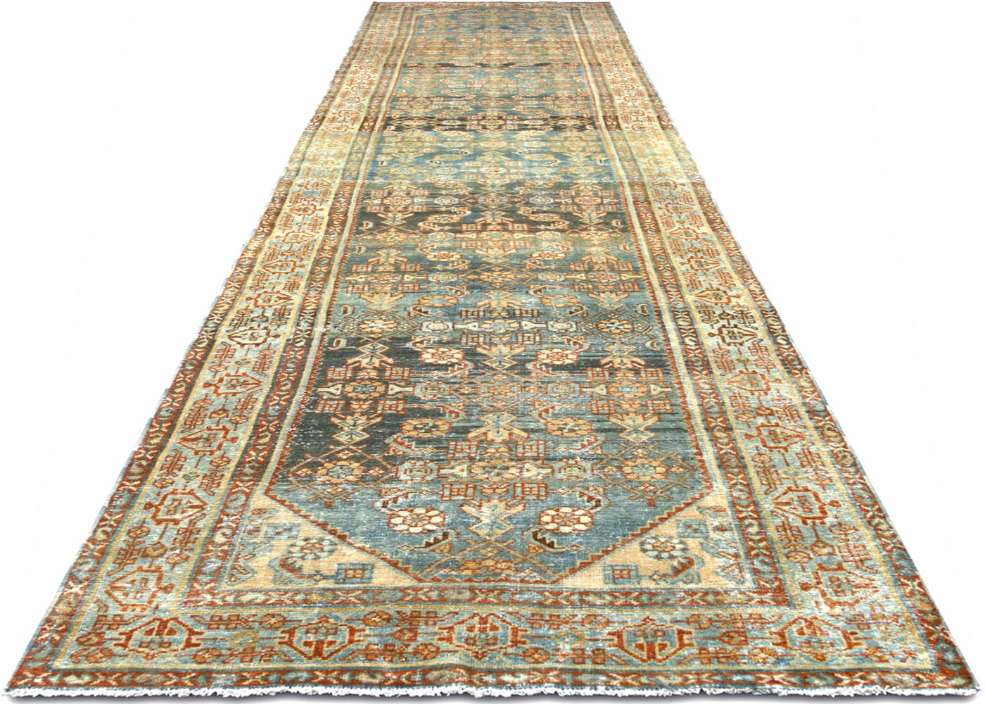 Antique Persian Melayer Runner - 3'3" x 15'11"