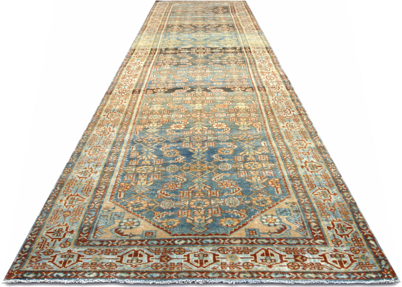 Antique Persian Melayer Runner - 3'3" x 15'11"