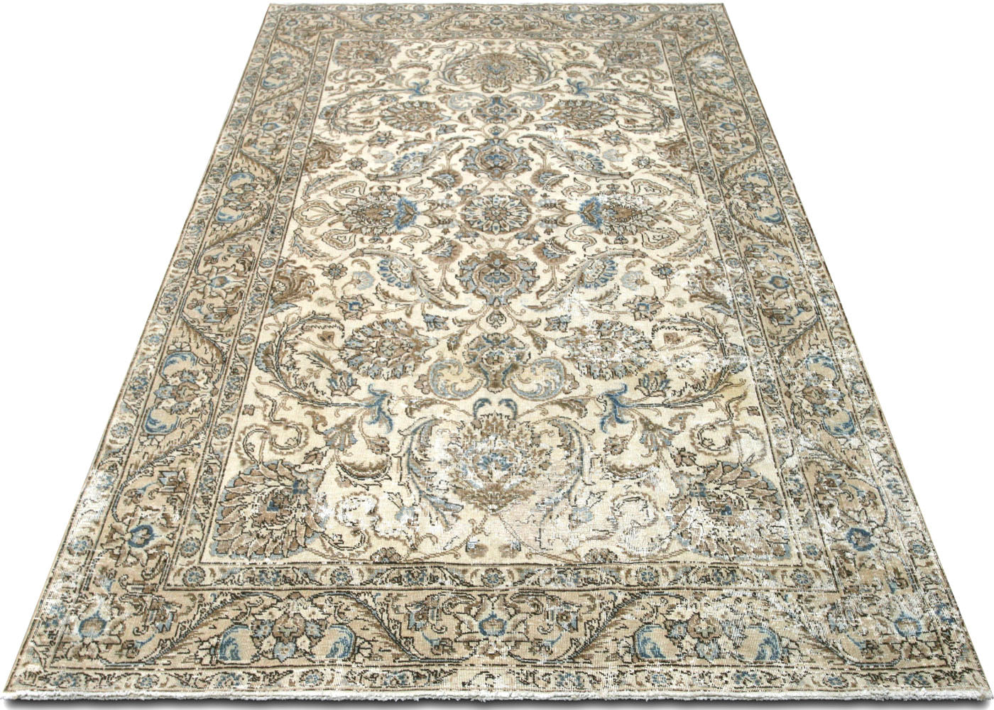 Vintage Persian Tabriz Rug - 5'10" x 9'2"