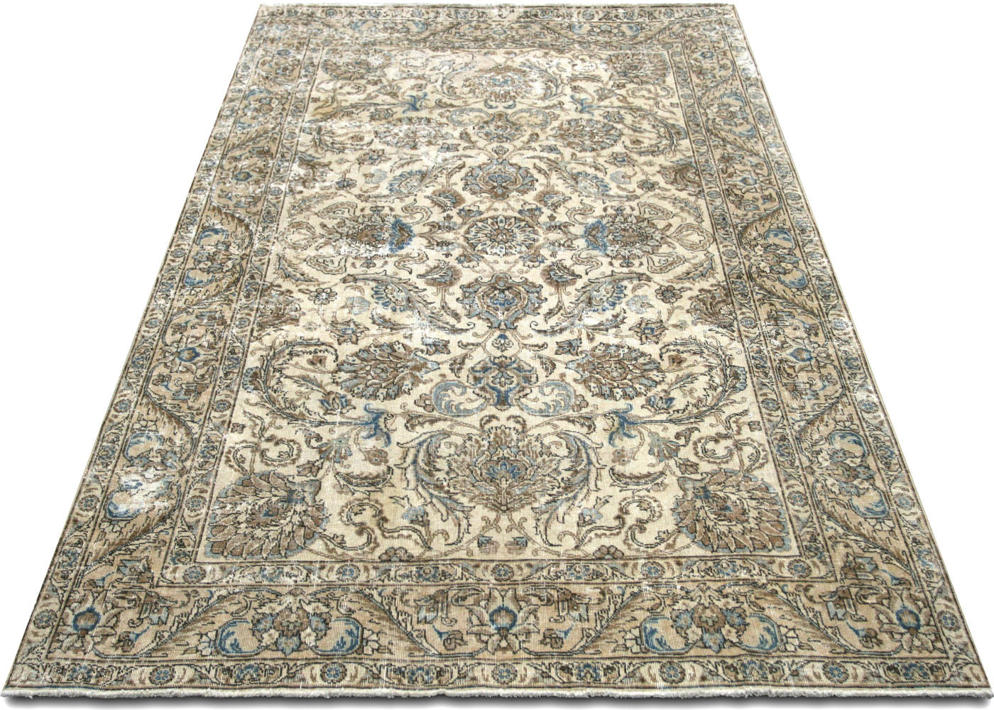 Vintage Persian Tabriz Rug - 5'10" x 9'2"