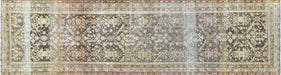 Semi Antique Persian Mahal Runner - 3'6" x 13'2"