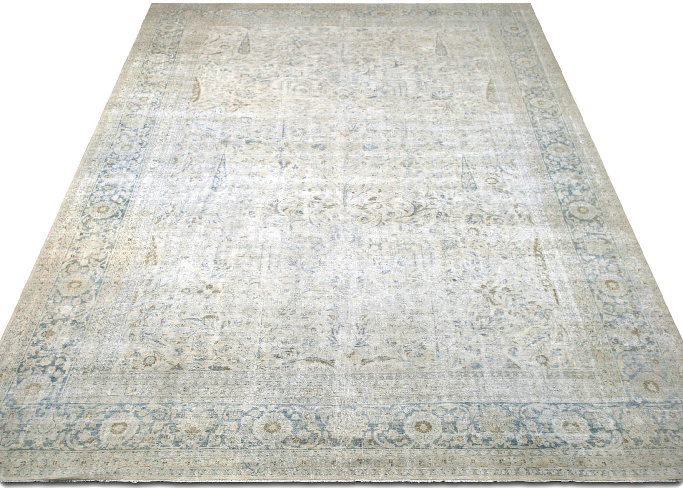 Antique Persian Tabriz Rug - 12'10" x 18'11"