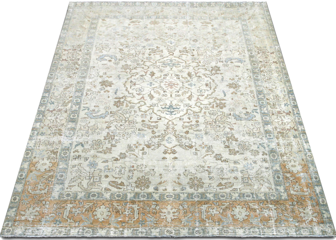 Semi Antique Persian Tabriz Rug - 7'5" x 10'9"