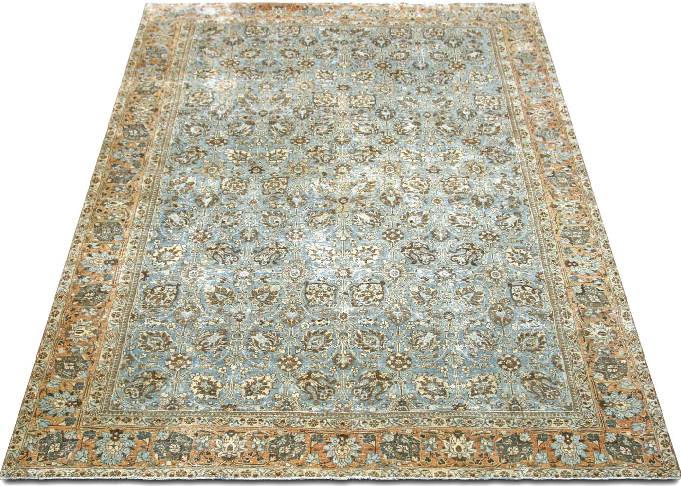 Semi Antique Persian Tabriz Rug - 7'6" x 10'5"