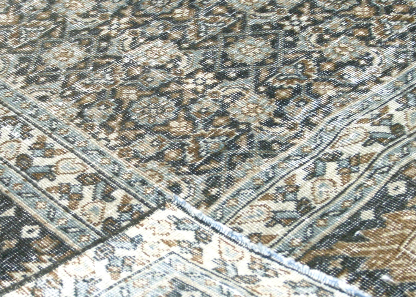 Semi Antique Persian Tabriz Rug - 6'11" x 13'4"