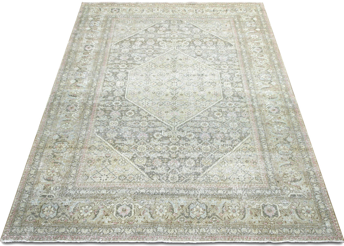 Semi Antique Persian Tabriz Rug - 6'4" x 9'4"