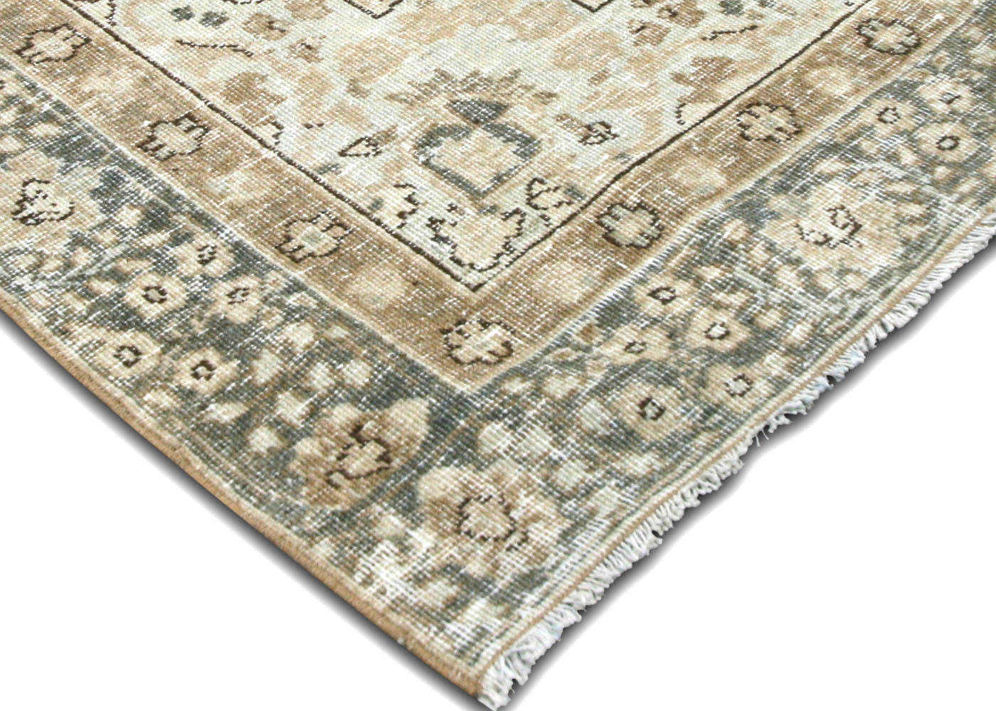 Vintage Persian Tabriz Rug - 4'1" x 5'7"