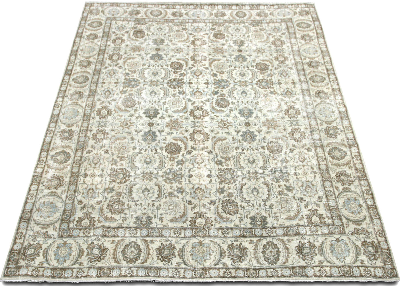 Vintage Persian Tabriz Rug - 8'1" x 11'1"