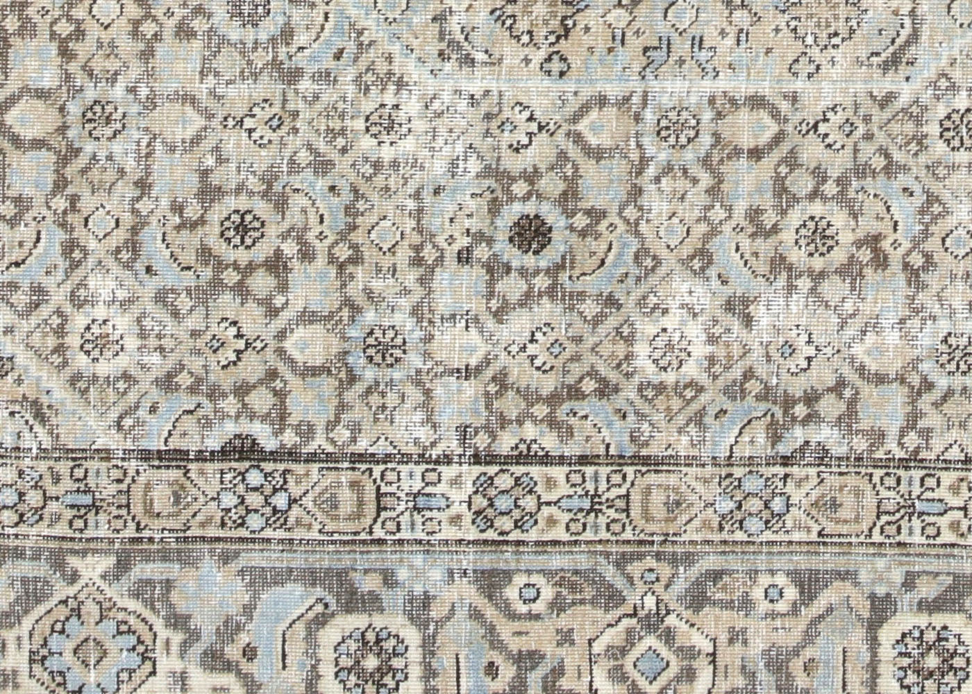 Semi Antique Persian Tabriz Rug - 7'7" x 11'2"