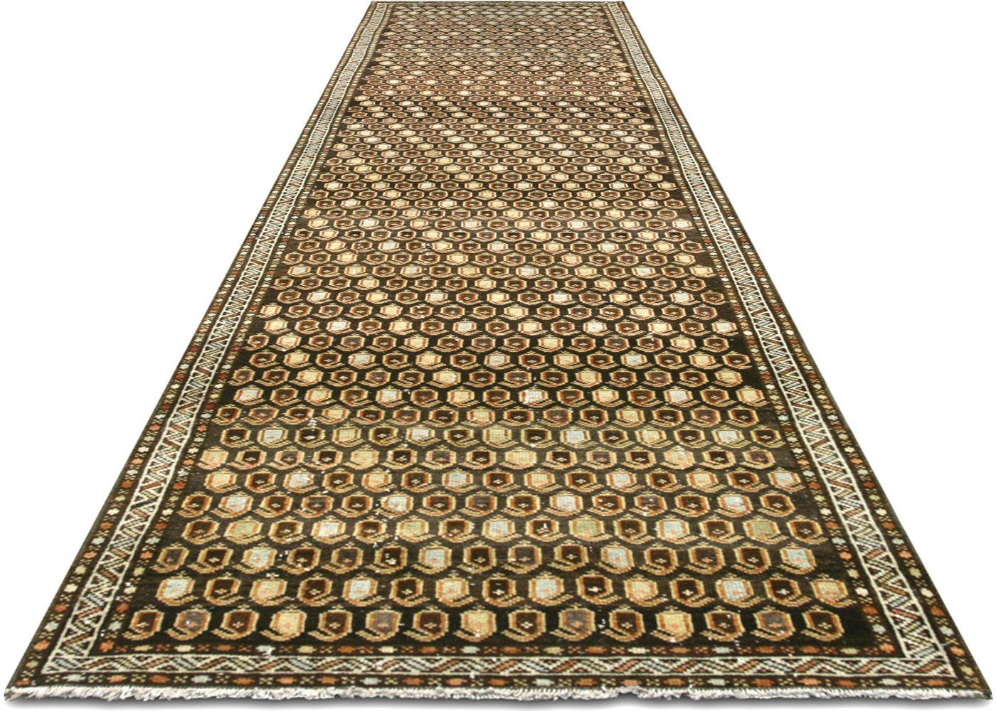 Semi Antique Persian Melayer Runner  - 2'7" x 11'10"