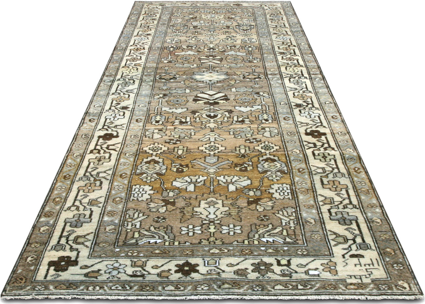 Semi Antique Persian Melayer Runner - 3'1" x 9'5"