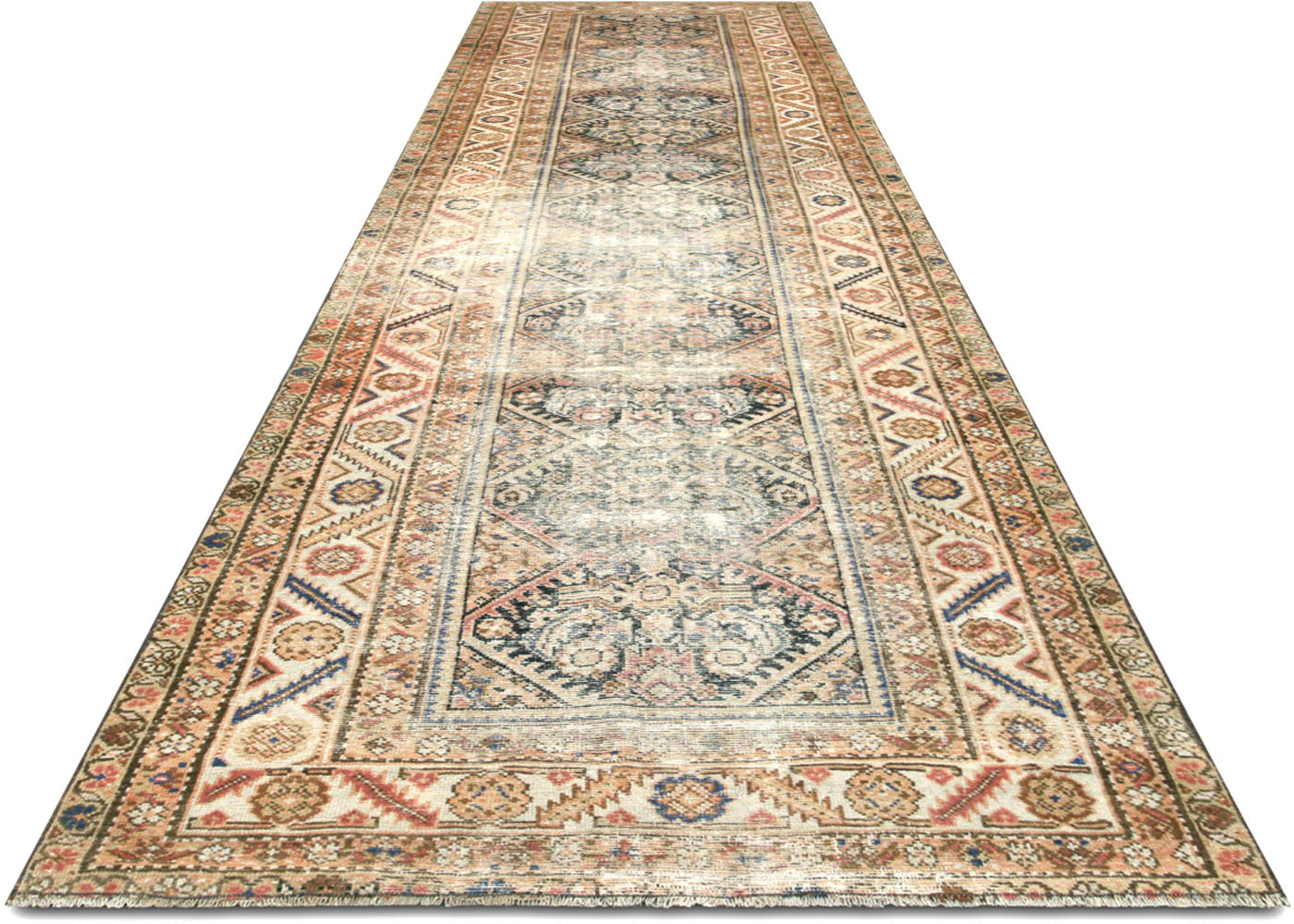 Antique Persian Melayer Runner - 3'4" x 12'10"