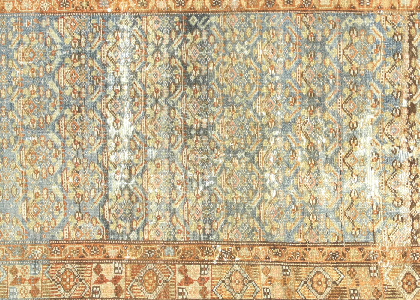Antique Persian Melayer Runner - 3' x 13'3"