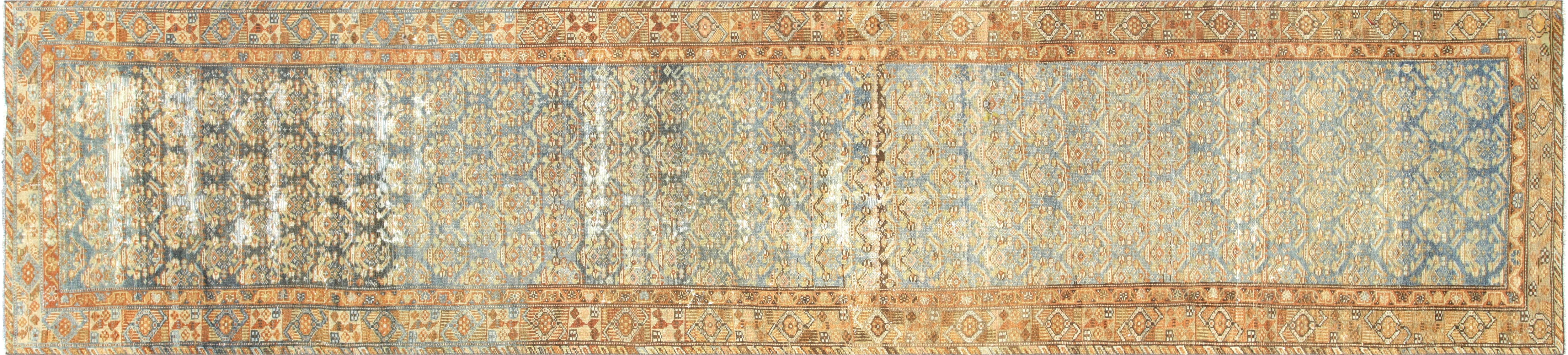 Antique Persian Melayer Runner - 3' x 13'3"