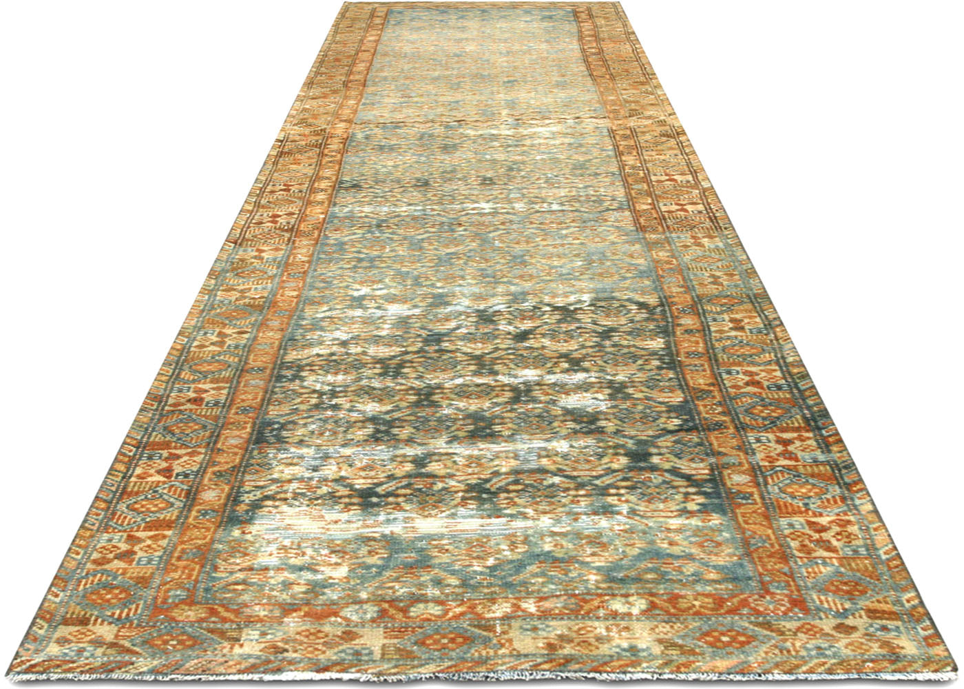 Antique Persian Melayer Runner - 3' x 13'3"