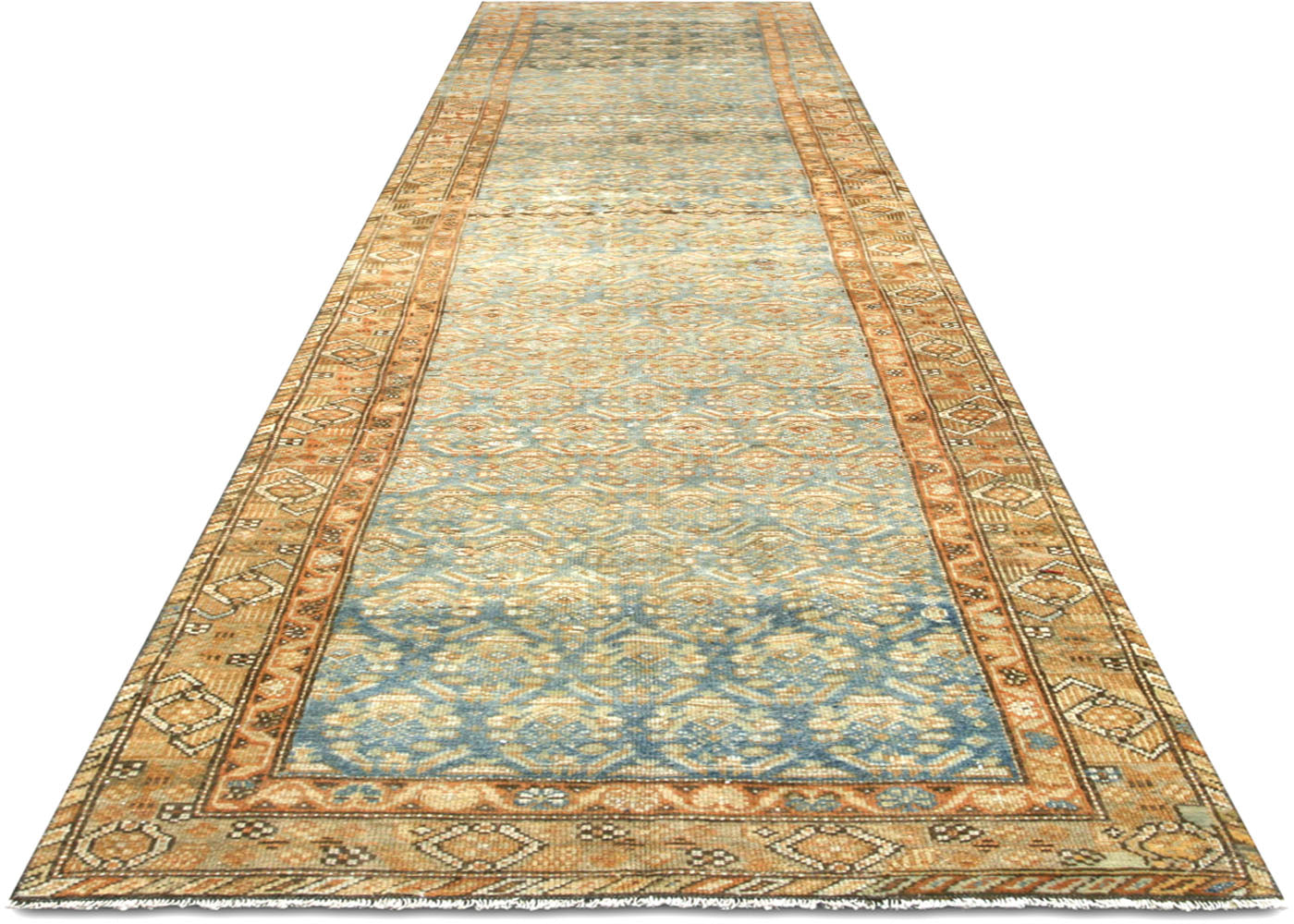 Antique Persian Melayer Runner - 3' x 13'3"