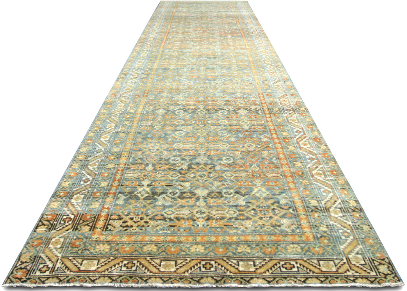 Antique Persian Melayer Runner - 3'3" x 15'7"