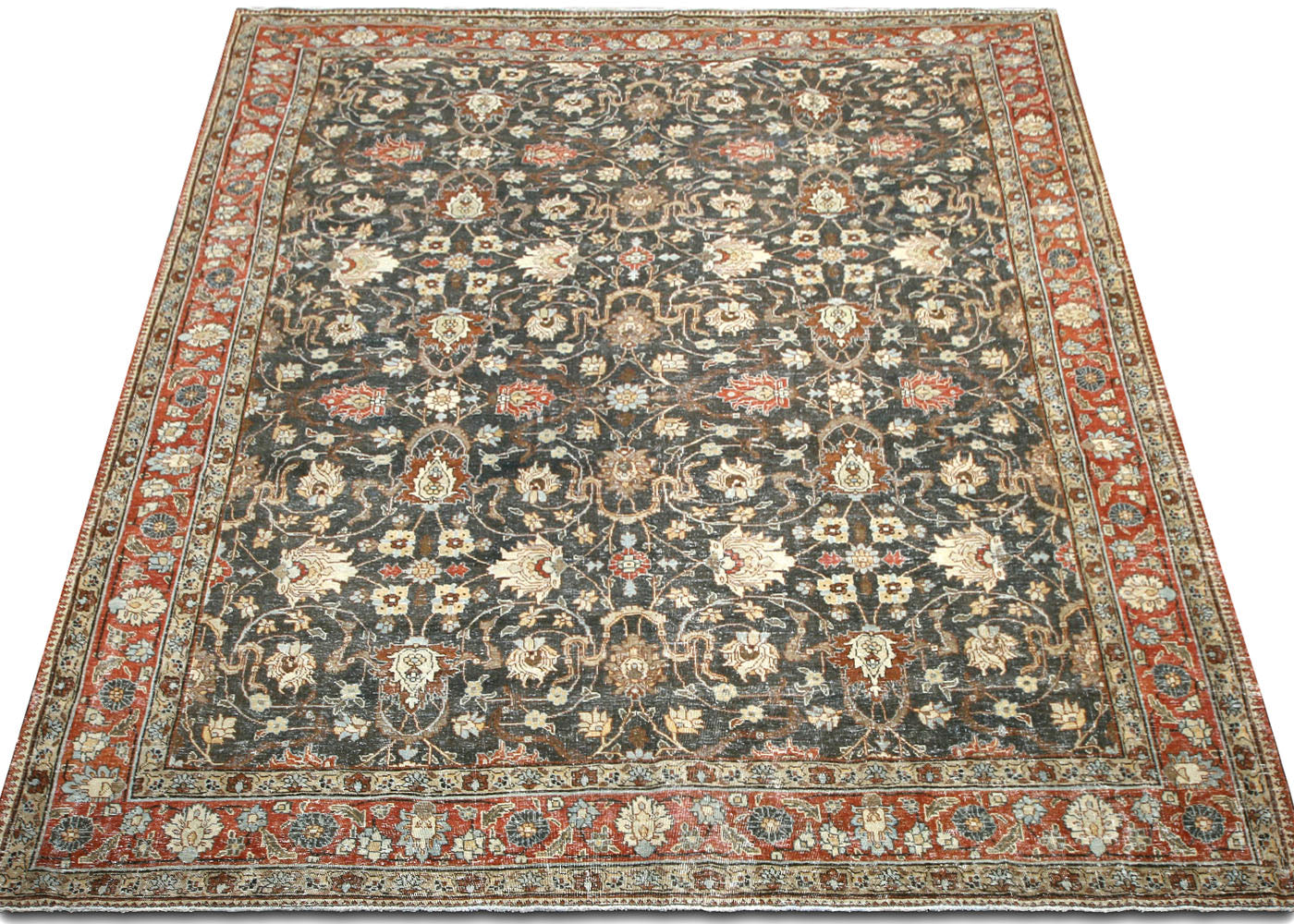 Antique Persian Tabriz Rug - 9'3" x 12'3"