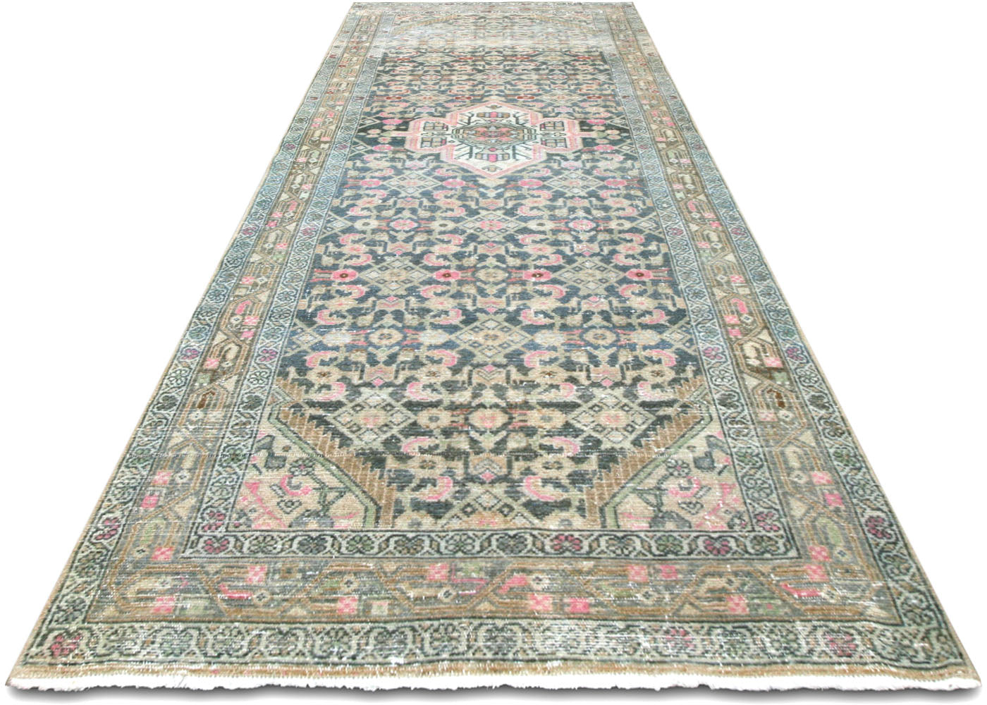 Antique Persian Melayer Runner - 3'9" x 10'5"